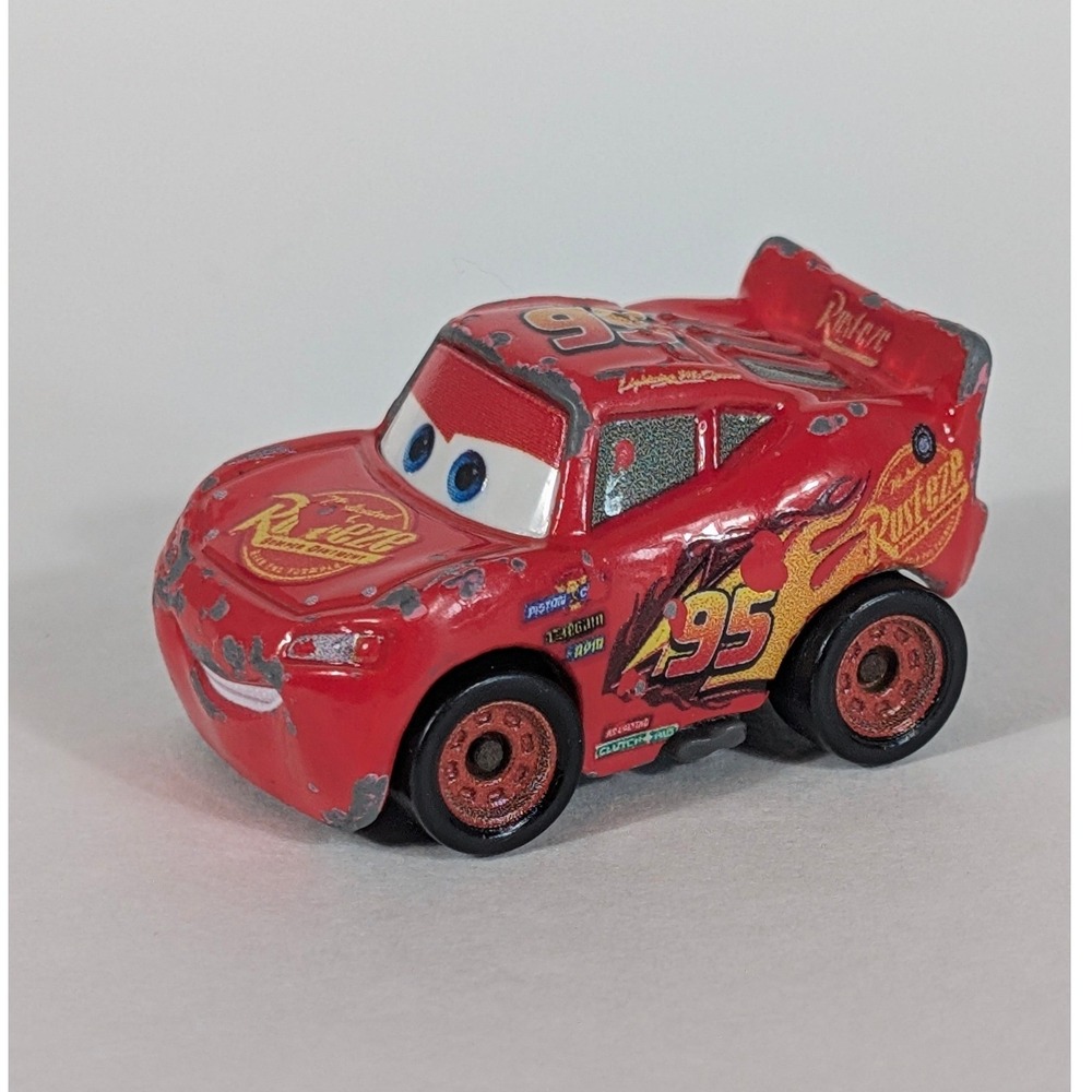 Disney Pixar Cars Lightning McQueen Rust-eze Red Diecast Toy Car Mini Racers